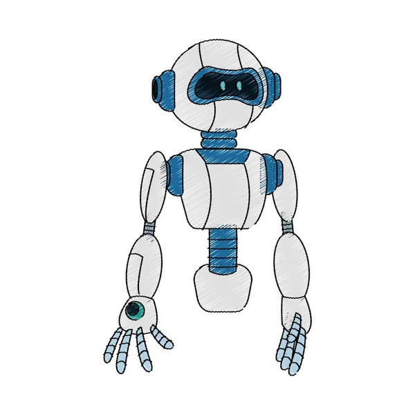 Icono de dibujos animados robot — Archivo Imágenes Vectoriales