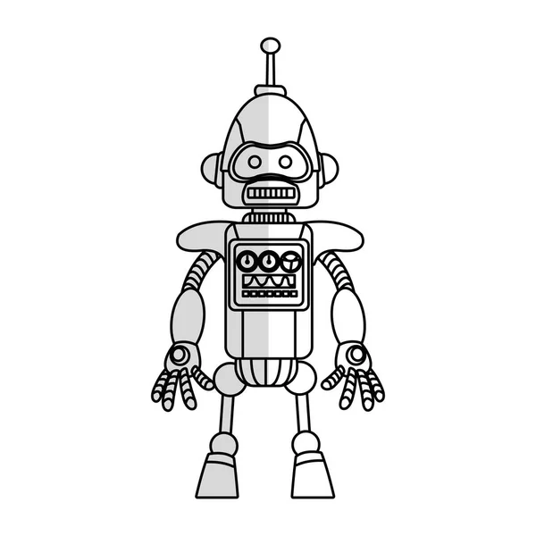 Robot tecknad ikon — Stock vektor