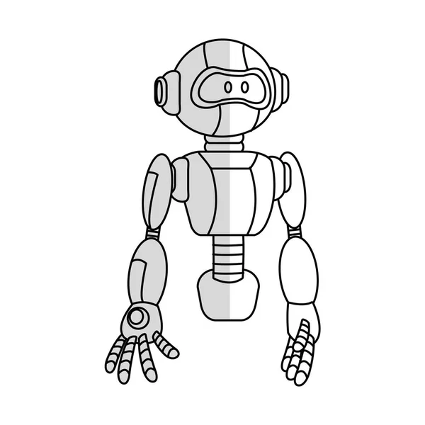 Robot cartoon icoon — Stockvector