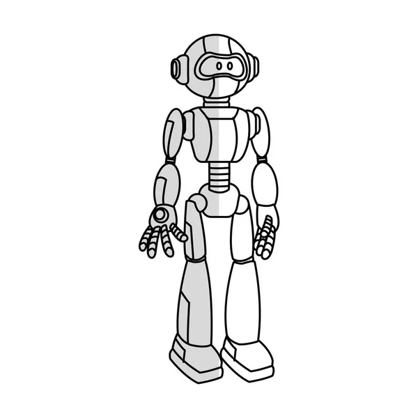 Icono de dibujos animados robot — Archivo Imágenes Vectoriales