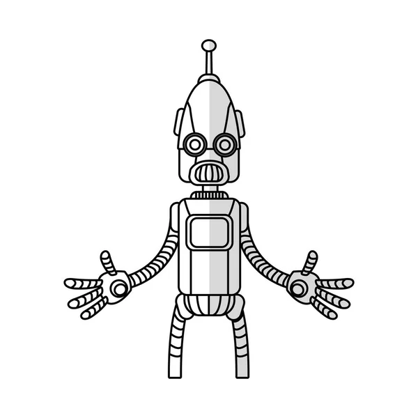 Icono de dibujos animados robot — Archivo Imágenes Vectoriales