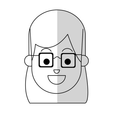 mutlu kadın karikatür simge görüntüsü