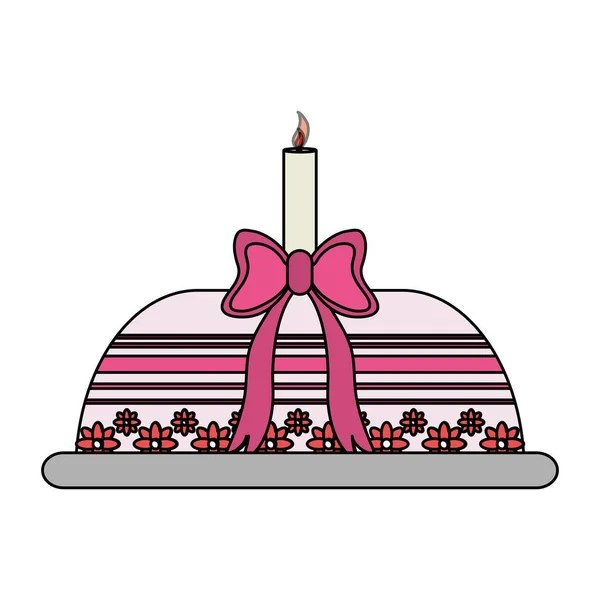 Gâteau pâtisserie icône image — Image vectorielle