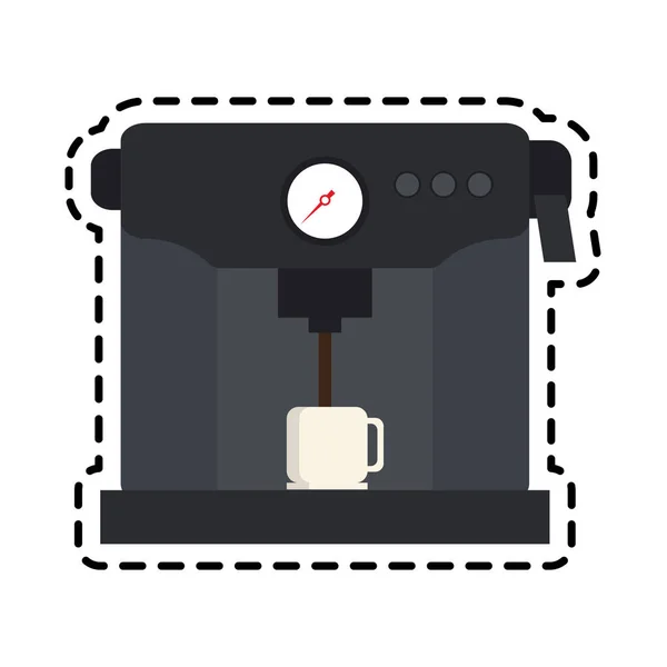 Koffie pictogramafbeelding — Stockvector