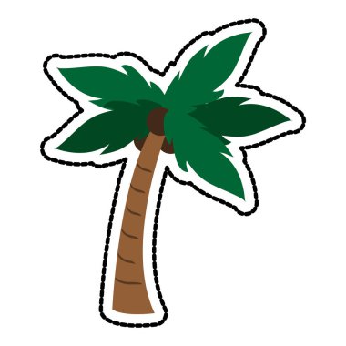 palmiye ağacı hindistancevizi simge görüntüsü ile