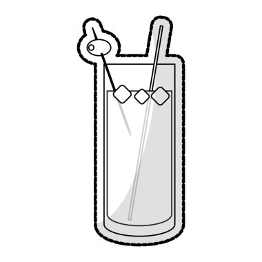 kokteyl süslenmiş cam simgesi görüntü