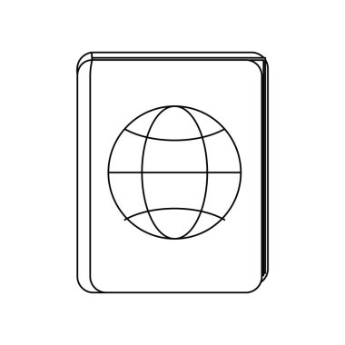 pasaport seyahat etmek simge görüntüsü