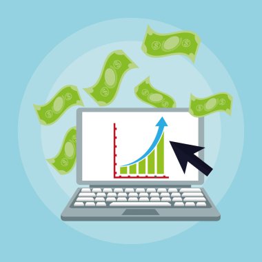 Online alışveriş veya e ticaret ile ilgili simgeler resim