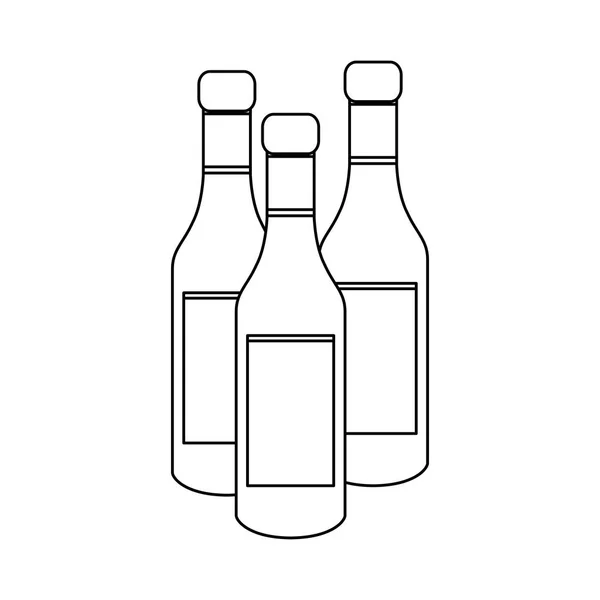 Liquor bottle icon image — Stock Vector