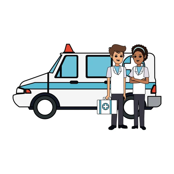 Paramedic health icon image — Stock Vector