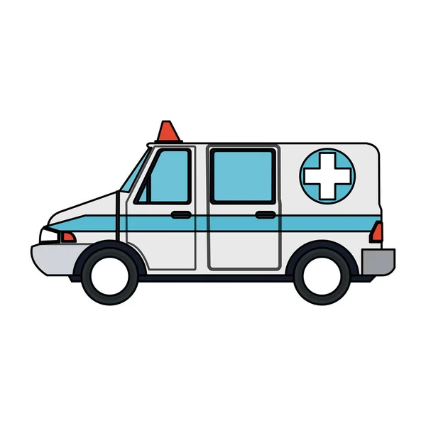 Ambulance sideview icon image — Stock Vector