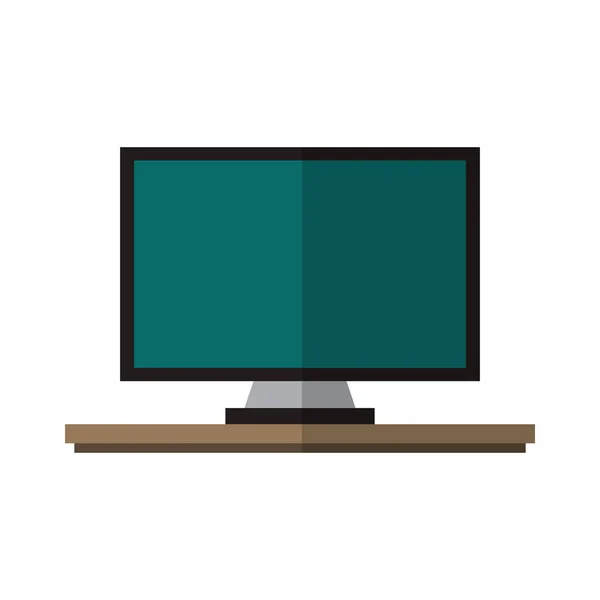 Monitor icono del ordenador — Vector de stock