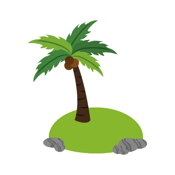 Ikona palmy tropikalnej — Wektor stockowy