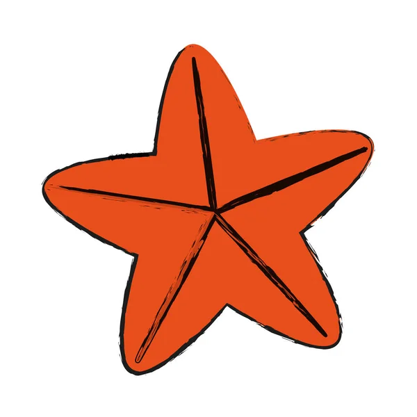 Sea star icon — Stock Vector