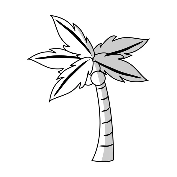 Tropische Palmen-Ikone — Stockvektor