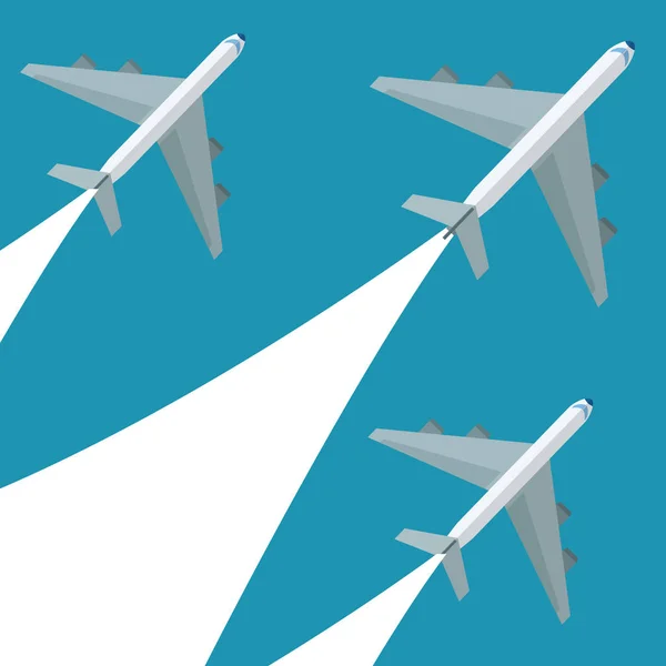 Set Flugzeug fliegen Design — Stockvektor
