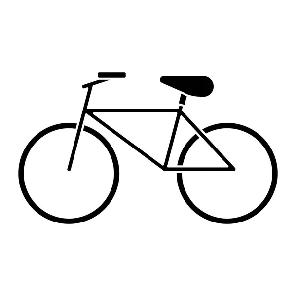Bicycle recreation transport pictogram — Stock Vector