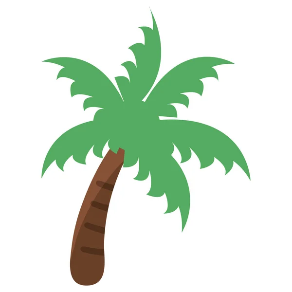 Palm tree beach symbol — Stock vektor