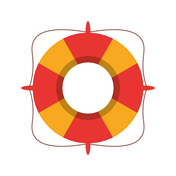 Life buoy marine symbol — Stock Vector