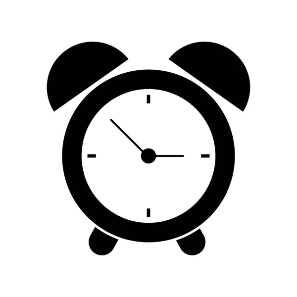 Reloj hora alarma hora pictograma — Vector de stock