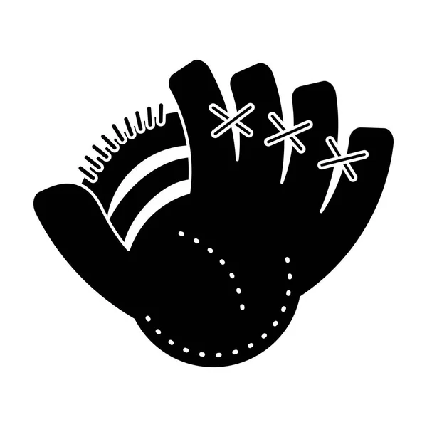 Pictogramme de sport de gant de baseball — Image vectorielle