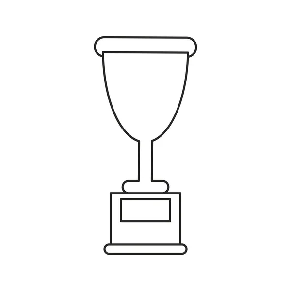 Trofeum nagrodę sport ikona cienka linia — Wektor stockowy