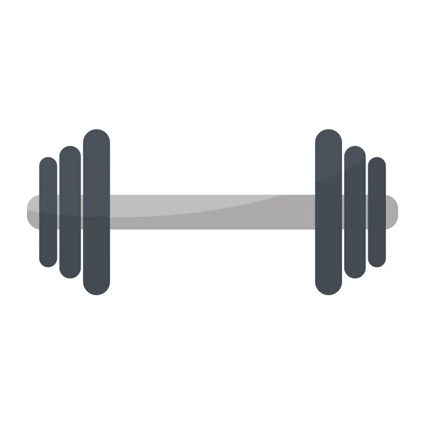 Barbell fitness pictogramă sport — Vector de stoc