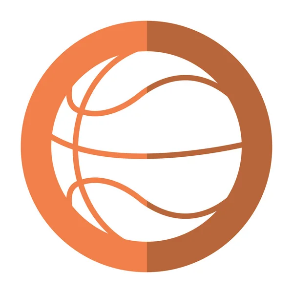 Basket-ball jouer ombre — Image vectorielle