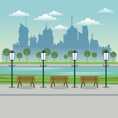 lamba tezgah kentsel arka plan sonrası