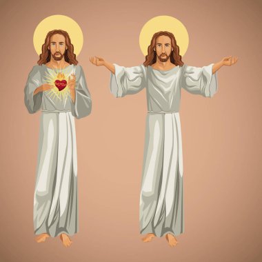 iki İsa Mesih'in görüntü Hıristiyanlık