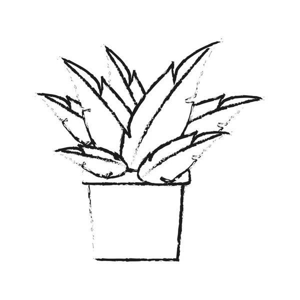 Potted plant icon image — Stock Vector