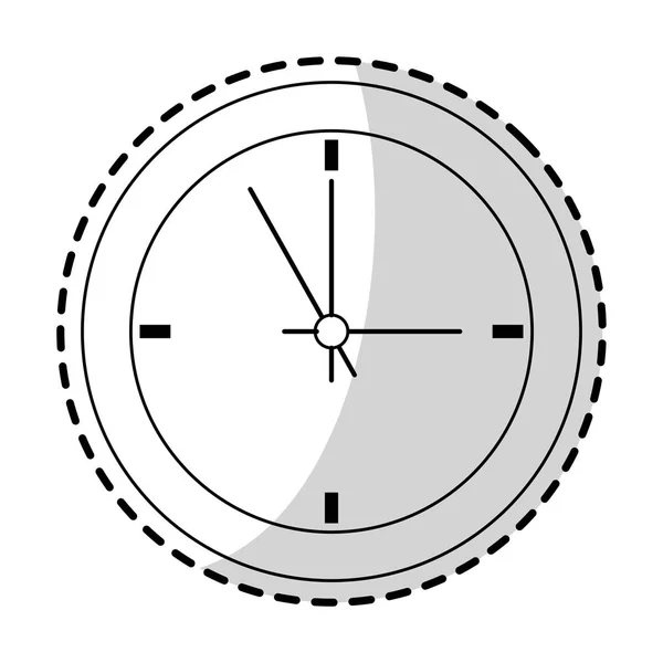 Vägg klocka ikonbild — Stock vektor