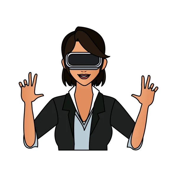 Imagen icono de realidad virtual — Vector de stock