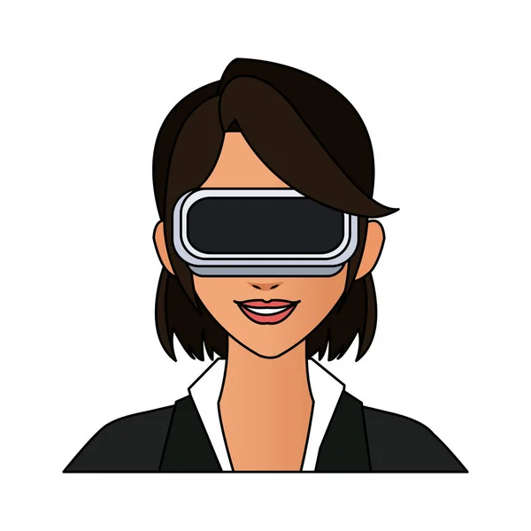 Imagen icono de realidad virtual — Vector de stock