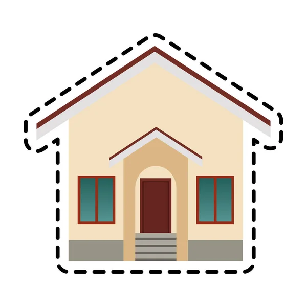 単一の家のアイコン画像 — ストックベクタ
