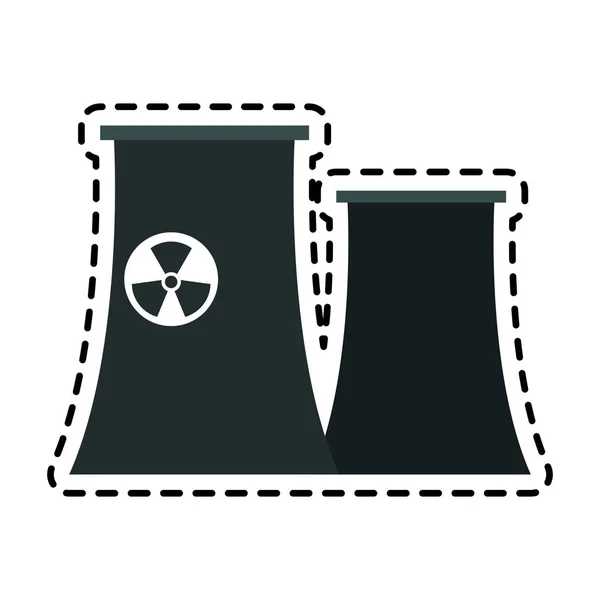 原子力発電所のアイコン画像 — ストックベクタ