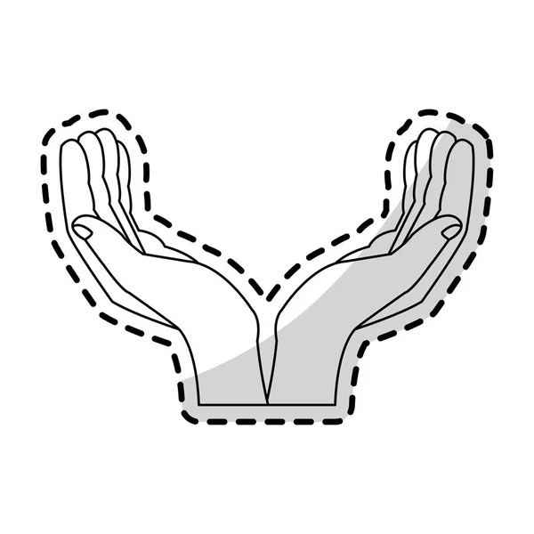 Hand pictogram afbeelding — Stockvector