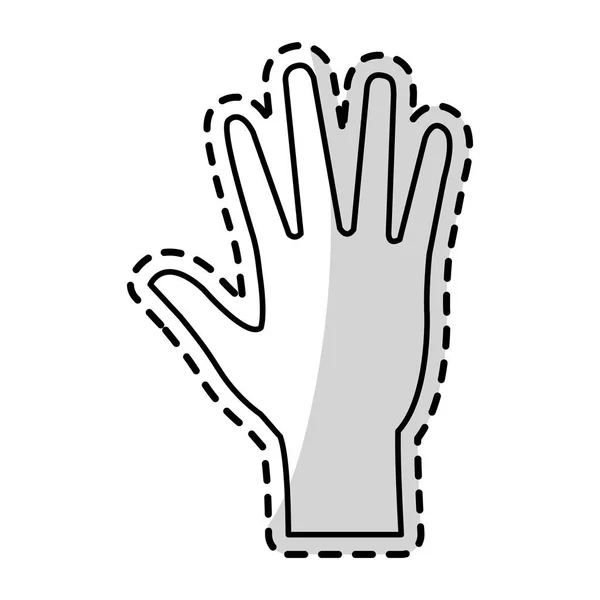 Icono de mano imagen — Vector de stock