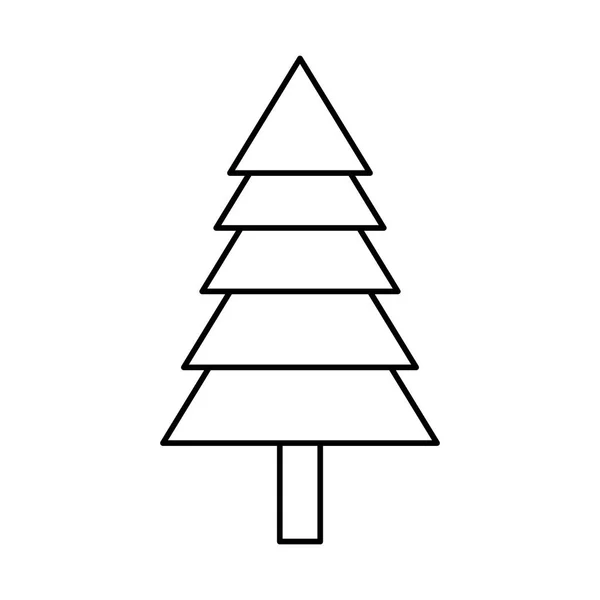 Obraz ikony drzewa sosnowego — Wektor stockowy