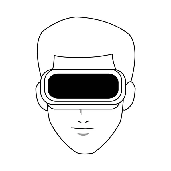Immagine icona della realtà virtuale — Vettoriale Stock