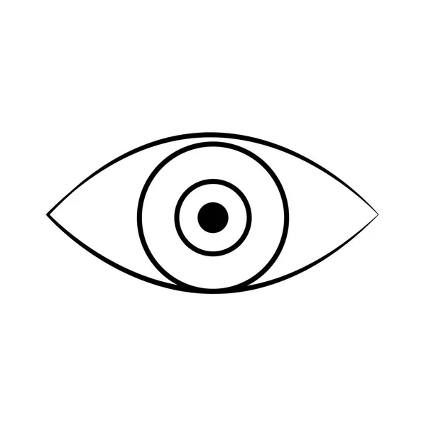 Obrázek ikony jednoho oka — Stockový vektor