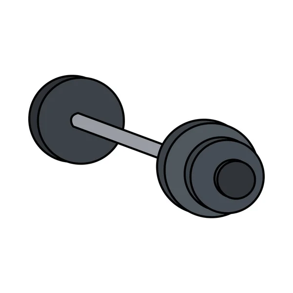 Barbell weight icon image — Stock Vector