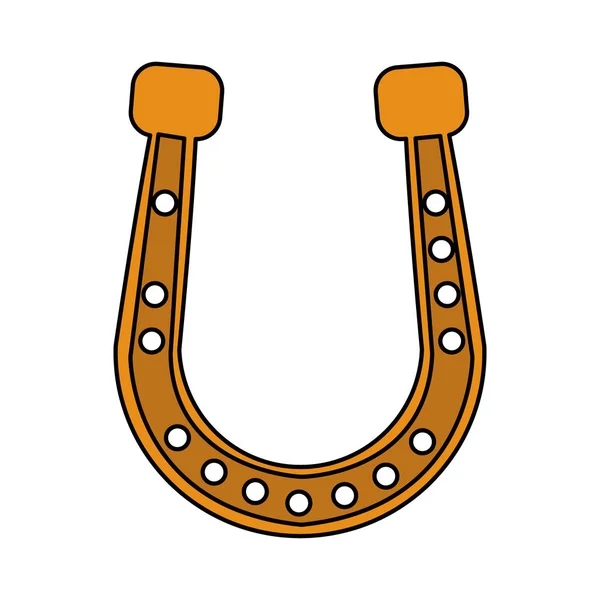 Ícone de ferradura dourada imagem —  Vetores de Stock