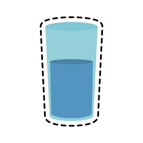 Imagen icono vaso de agua — Archivo Imágenes Vectoriales