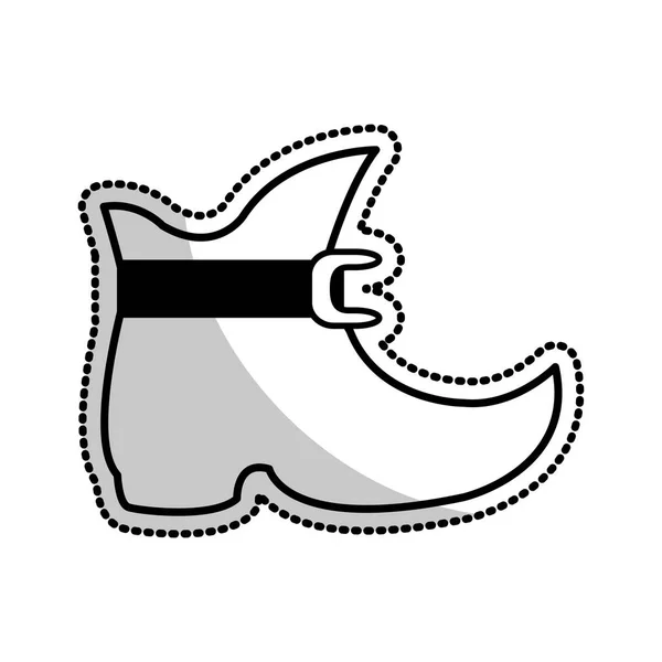 Elfe comme boot dessin animé icône image — Image vectorielle