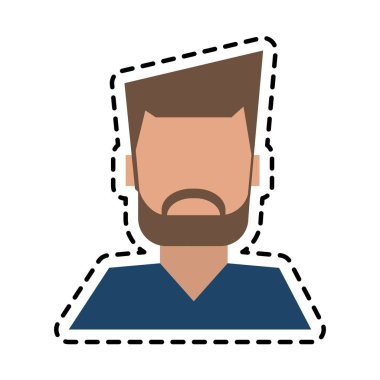 yüzü olmayan adam portre simge görüntüsü