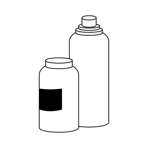 Imagen icono botella deportes — Vector de stock
