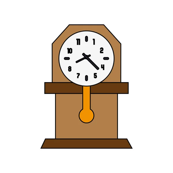 Horloge murale icône image — Image vectorielle