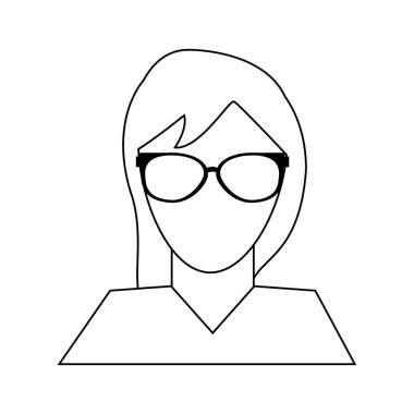 meçhul kadın portre simge görüntüsü