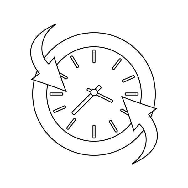 Wall clock icon image — Stock Vector